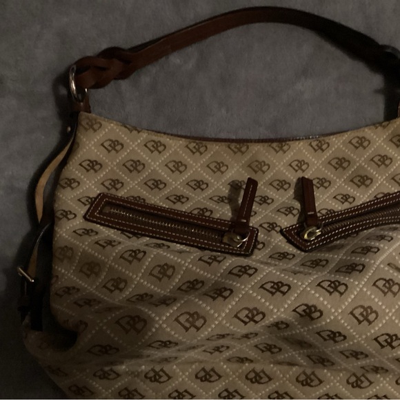 Dooney & Bourke Tan and Brown Shoulder Bag - Picture 3 of 8